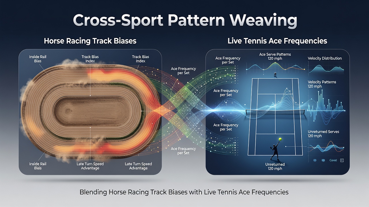 Illustration of integrated betting structures showing horse racing and tennis data convergence