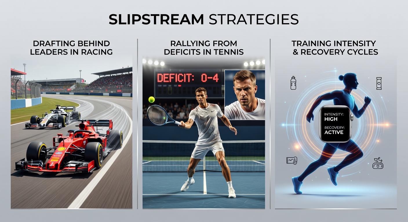 Tennis player rallying from deficit, fist-pumping after breaking serve in a tight match